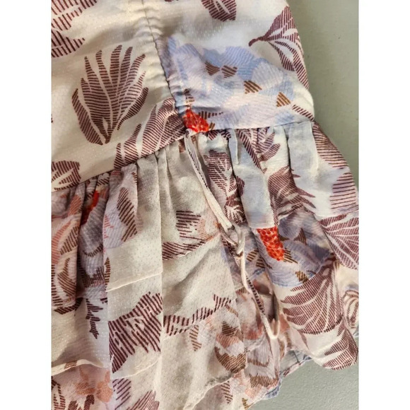 NWT Magali Pascal Desa One-Shoulder Ruffle Mini Dress Size M Floral #MC408 - Picture 14 of 14